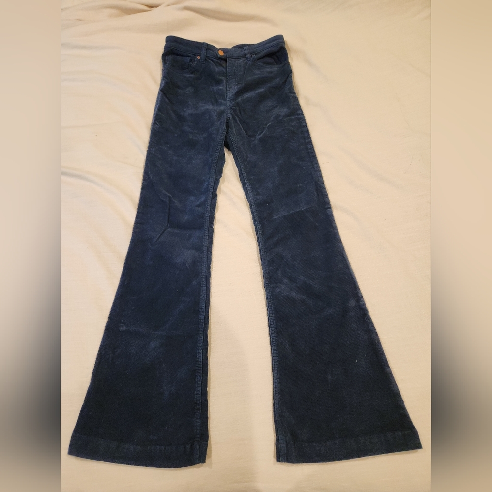 Women's Navy Corduroy Pants